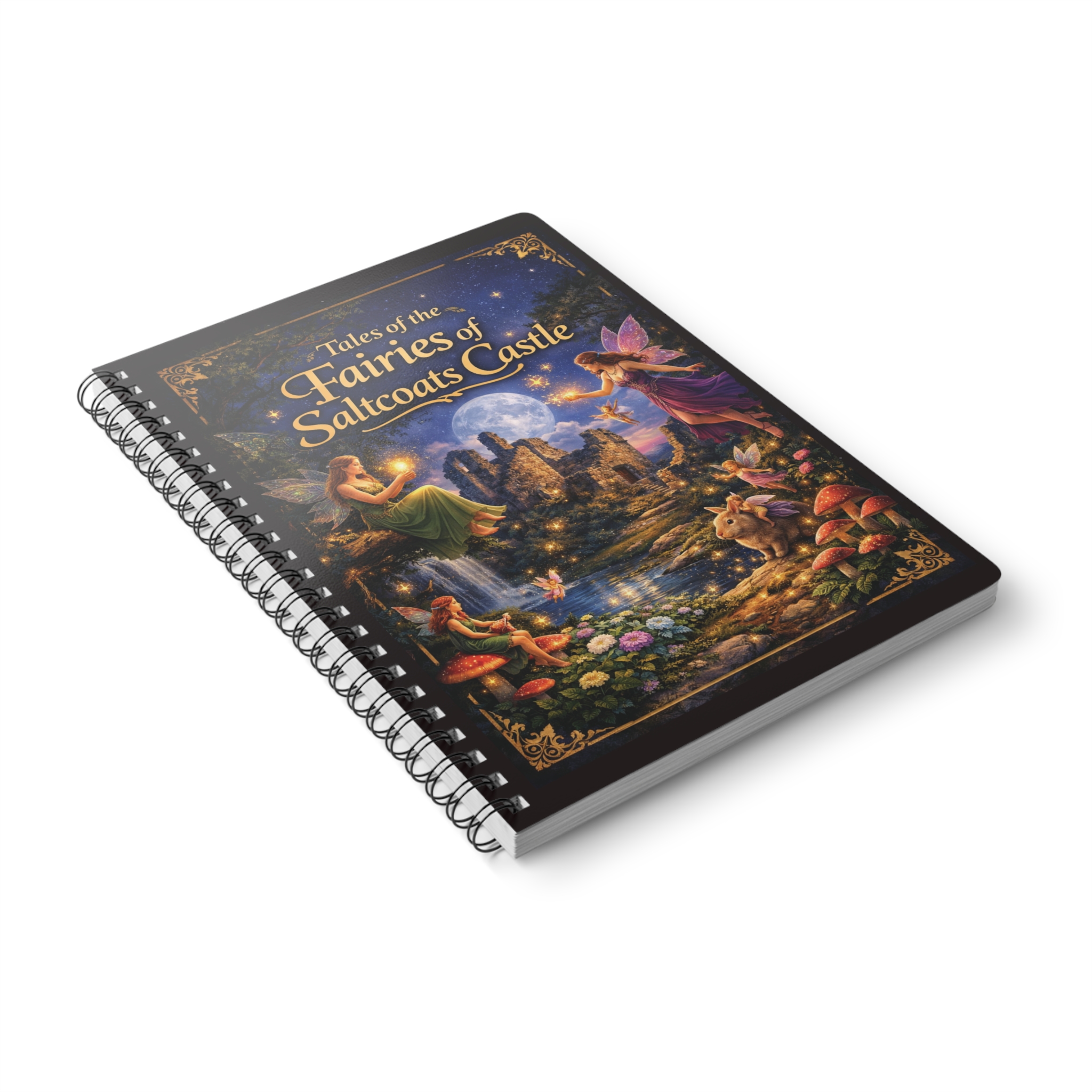 Fairies of Saltcoats Castle A5 Spiral Notebook — "New Magical Adventure Awaits" Fantasy Journal - Image 4